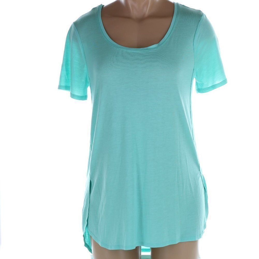 All for color Turq shirt top S NWT